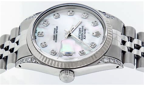 rolex president mother of pearl size|rolex 36mm datejust with diamonds.